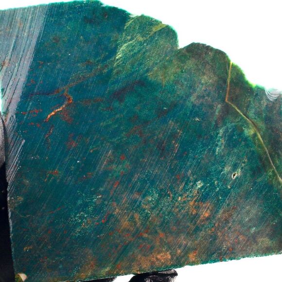 Fancy Colorful Jasper Bloodstone Red Green slab cabbing rough lapidary 120g